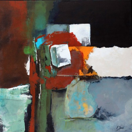 Passage : Acrylique sur toile 80x80 cm